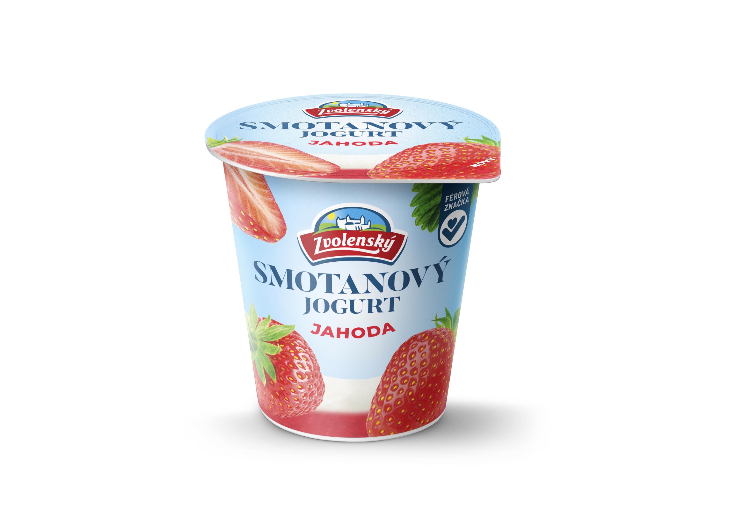 Mléčné a chlazené - Zvolenský smetanový jogurt jahoda 145g