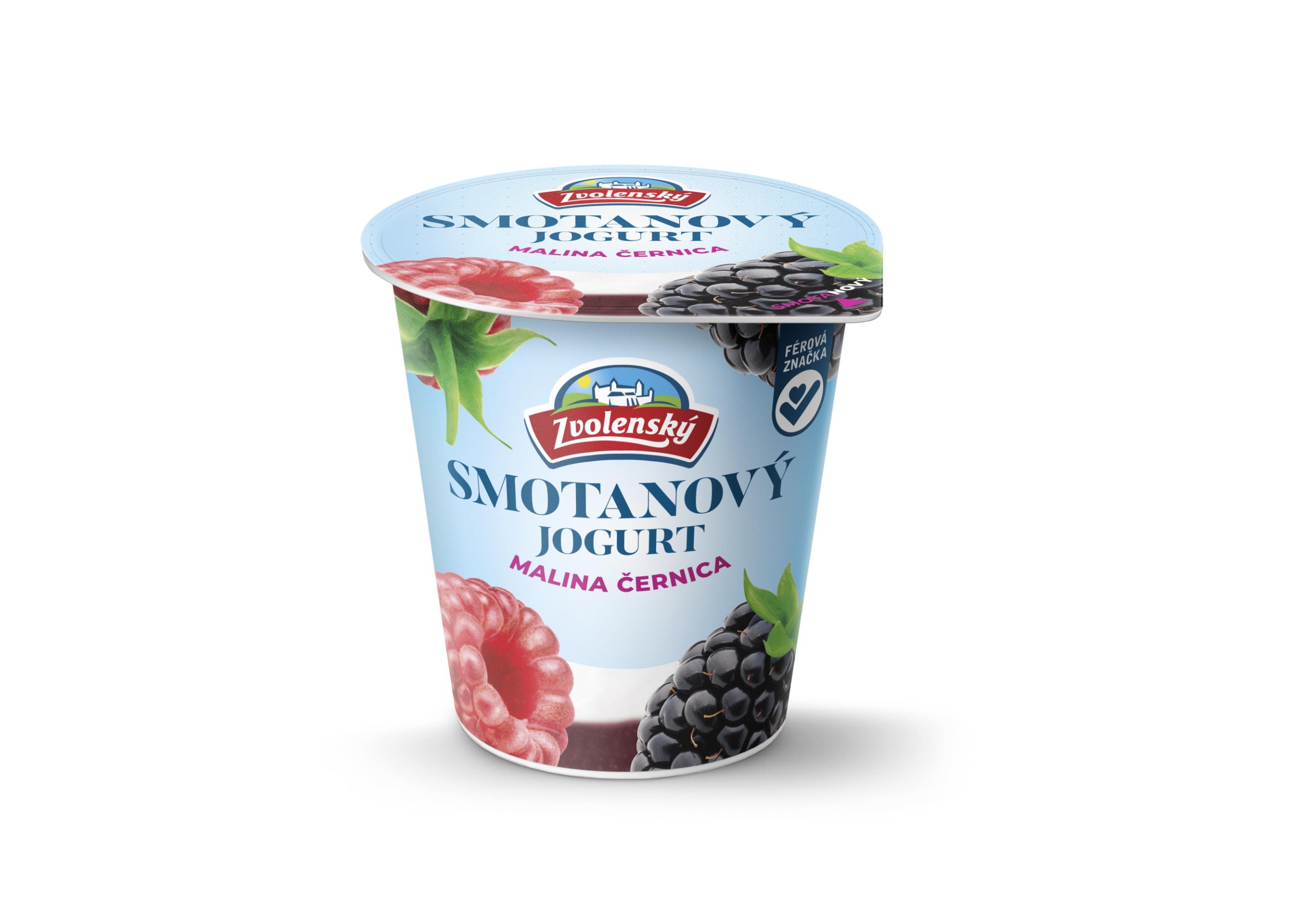 Mléčné a chlazené - Zvolenský smetanový jogurt malina-ostružina 145g