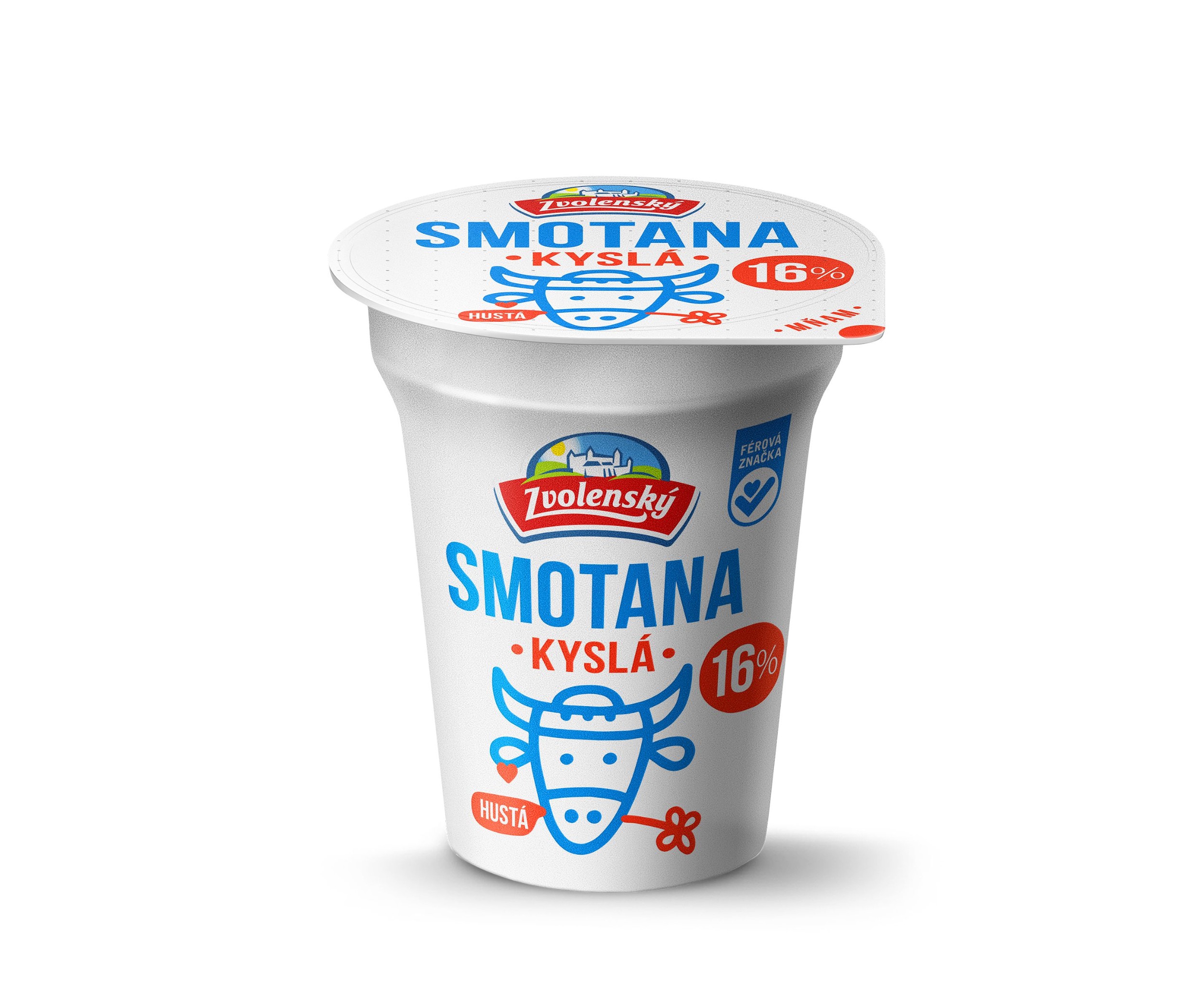 Mléčné a chlazené - Zvolenský Zakysaná smetana 16% 180g