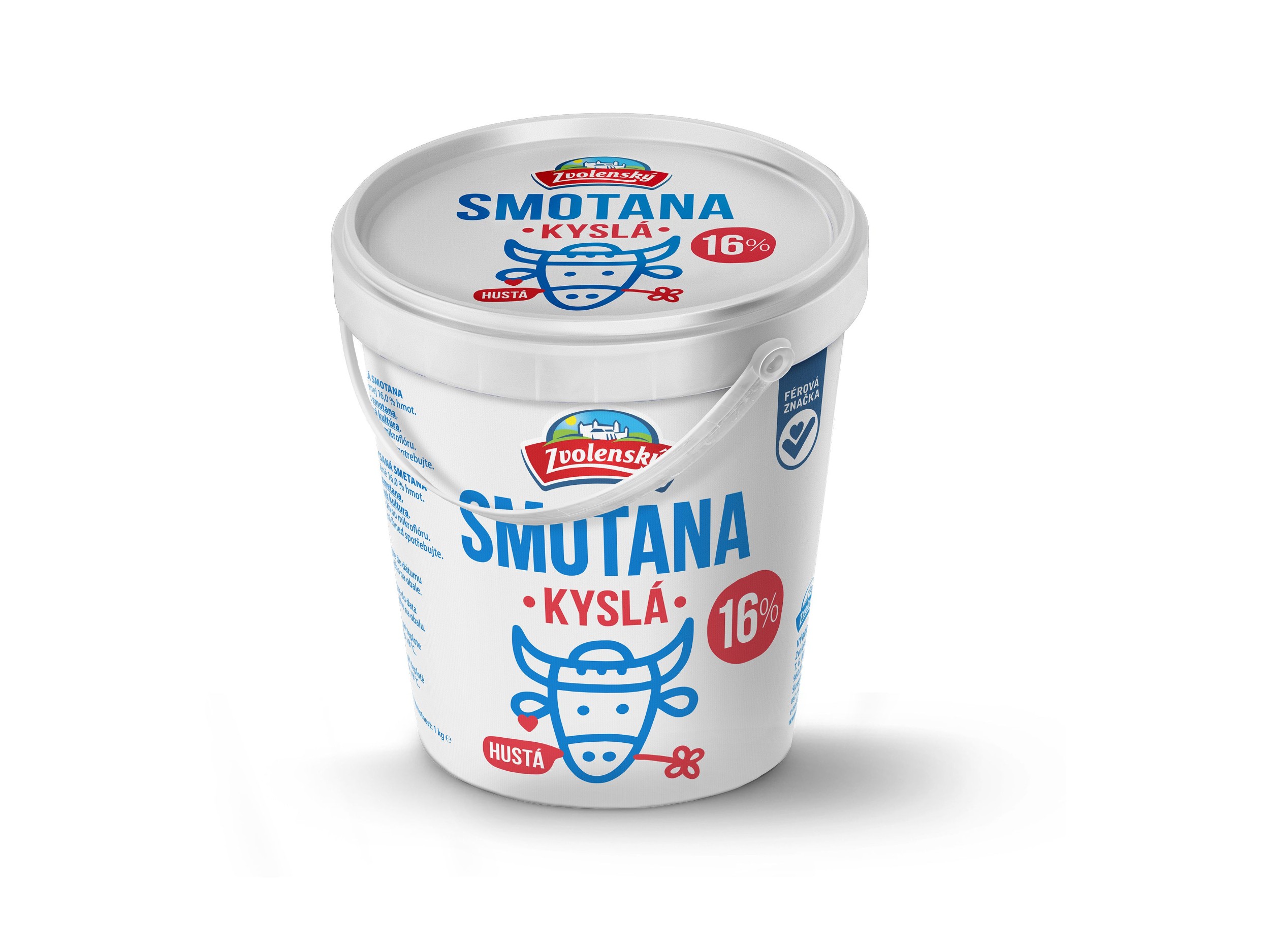 Mléčné a chlazené - Zvolenský Zakysaná smetana 16% 1kg