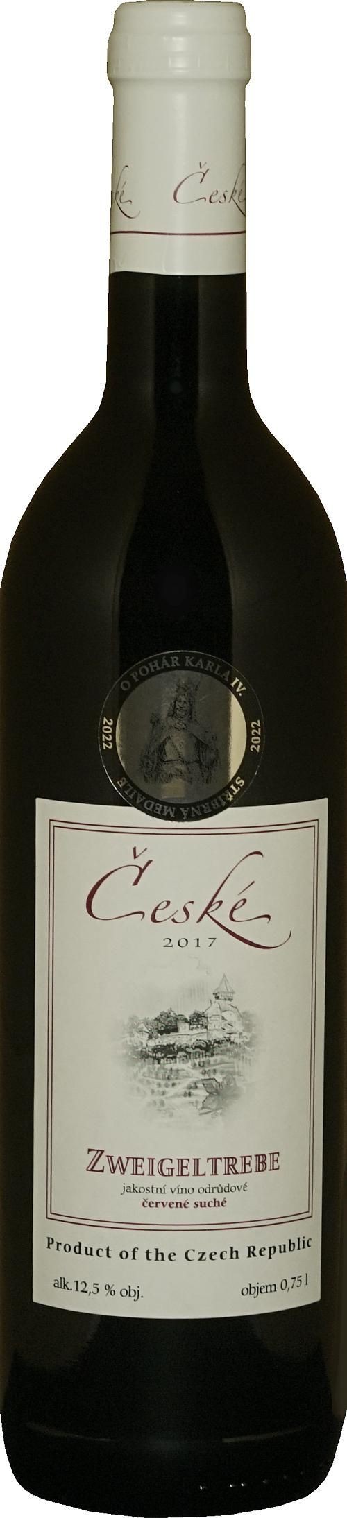 Nápoje - Zweigeltrebe jakostní červené víno 0,75l