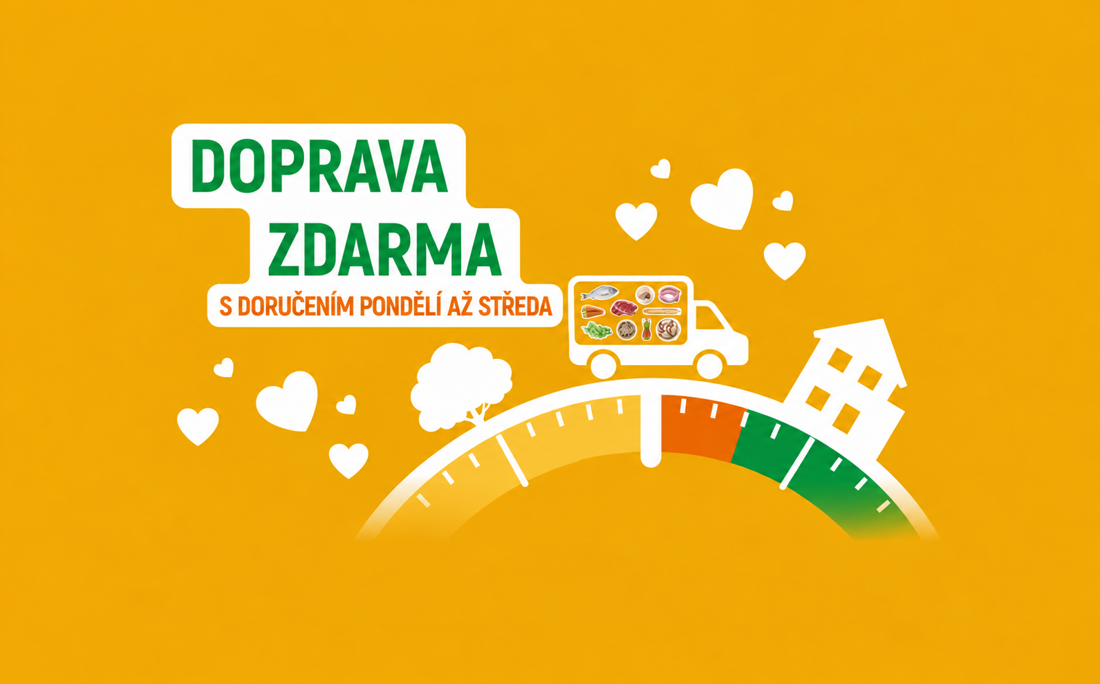 Promo banner - Doprava zdarma - Celý říjen vám nákupy doručíme v pondělí, úterý a 